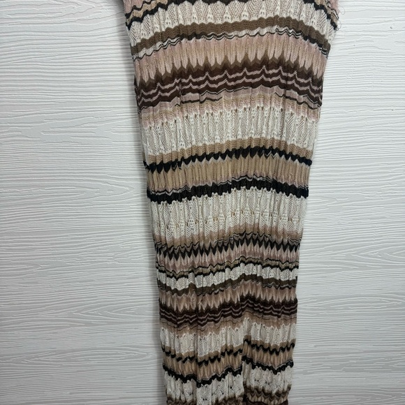 Missoni Beige and Brown Striped Midi Dress - Picture 11 of 14